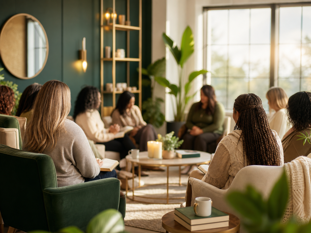 Women gathered for retreat and prayer