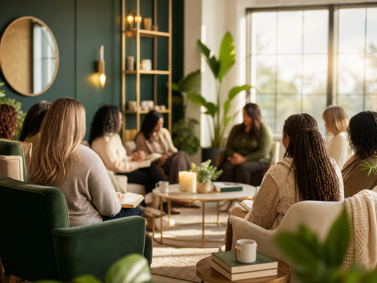 Women gathered for retreat and prayer
